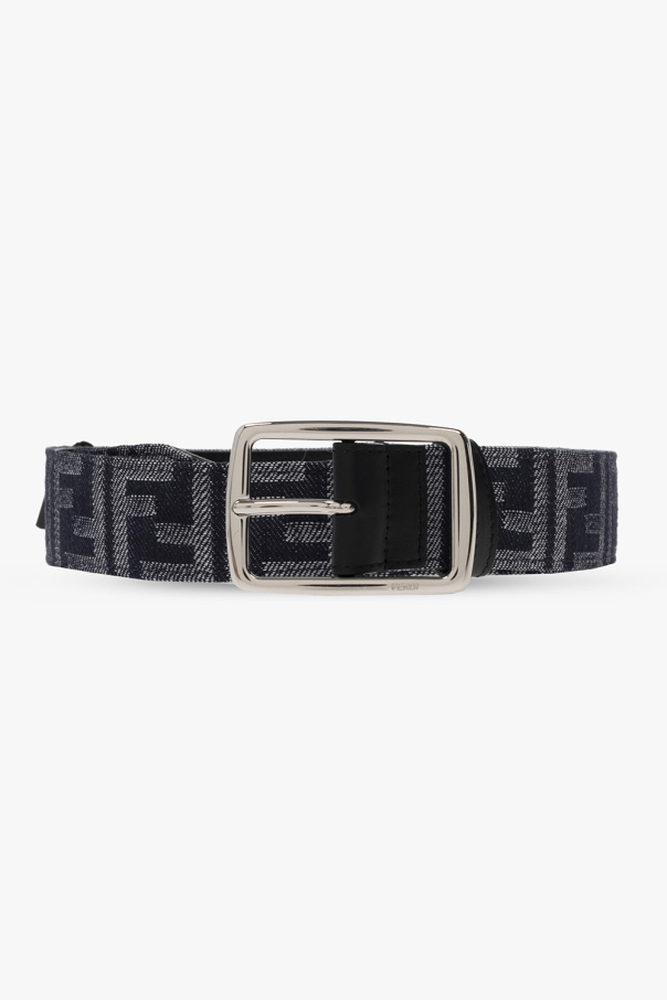 Mens white fendi on sale belt